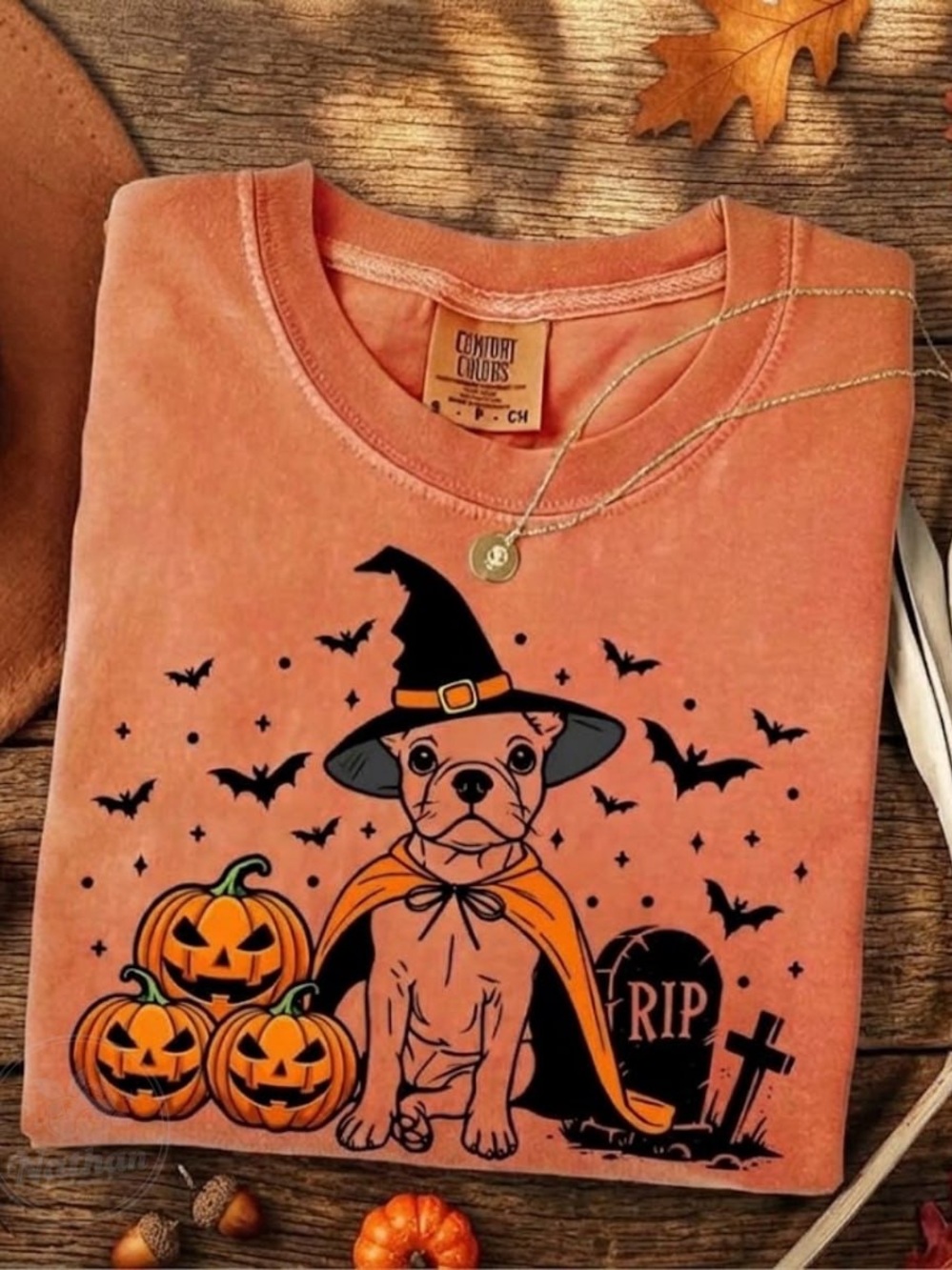 Comfort Colors Yam Halloween Pup Graphic Tee